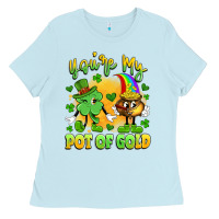 Baby Blue you're my pot of gold Ladies Tee - Artiststas