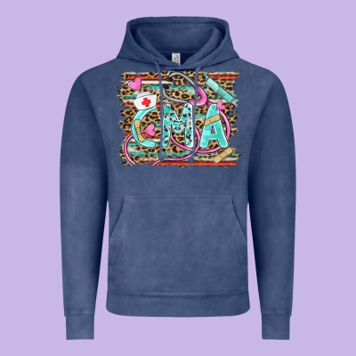 Certified Nursing Assistant Cna Vintage Hoodie Designed By Barkaloodesign