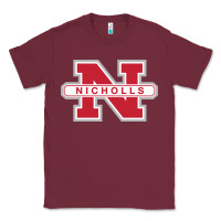Burgundy nicholls state colonels wordmark Classic Tee - linhVisuals