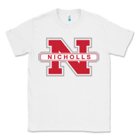 White nicholls state colonels wordmark Classic Tee - linhVisuals