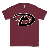Burgundy D Backs Baseball Classic Tee - linhVisuals