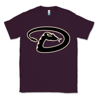 Plum D Backs Baseball Classic Tee - linhVisuals