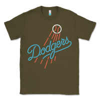 Army Green The Blue Crew Baseball Classic Tee - linhVisuals