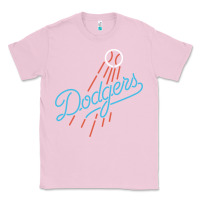 Bubblegum Pink The Blue Crew Baseball Classic Tee - linhVisuals