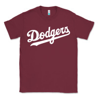 Burgundy The Blue Crew Baseball Classic Tee - linhVisuals