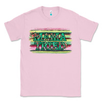 Bubblegum Pink Floral Mama Tried Classic Tee - Jasminsmagicworld