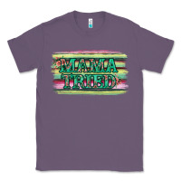 Lavender Floral Mama Tried Classic Tee - Jasminsmagicworld