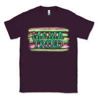 Plum Floral Mama Tried Classic Tee - Jasminsmagicworld