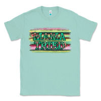Seafoam Floral Mama Tried Classic Tee - Jasminsmagicworld