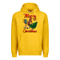 Lemon merry christmas chickens Premium Hoodie - RanaPortraitStore