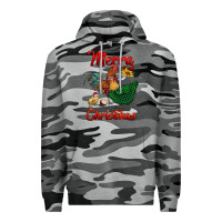 Slate Camo merry christmas chickens Premium Hoodie - RanaPortraitStore
