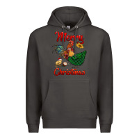 Smoke merry christmas chickens Premium Hoodie - RanaPortraitStore