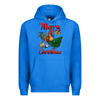 True Royal merry christmas chickens Premium Hoodie - RanaPortraitStore