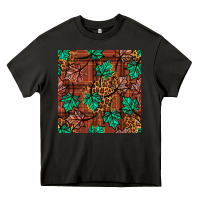 Asphalt fall leaves seamless pattern Heavy Core Tee - BundleAndBundleShop