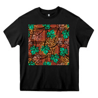Black fall leaves seamless pattern Heavy Core Tee - BundleAndBundleShop