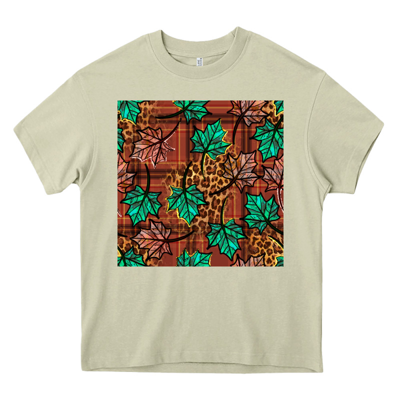 Fall Leaves Seamless Pattern Heavy Core Tee by BundleAndBundleShop | Teevron