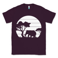 Plum elephant art Classic Tee - linhVisuals