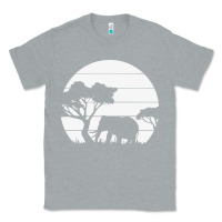 Heather Grey elephant art Classic Tee - linhVisuals