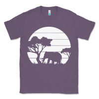 Lavender elephant art Classic Tee - linhVisuals