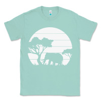 Seafoam elephant art Classic Tee - linhVisuals