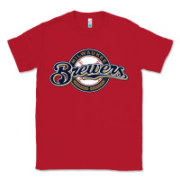 Red The Brew Crew Baseball Classic Tee - linhVisuals