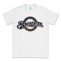 White The Brew Crew Baseball Classic Tee - linhVisuals