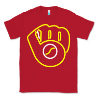 Red The Brew Crew Baseball Classic Tee - linhVisuals