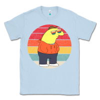 Dusty Blue smiling friends Classic Tee - linhVisuals