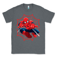 Charcoal Heather spidermen Classic Tee - linhVisuals