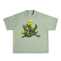 Oil Green whipple cholla cactus Urban Heavy Tee - LillyAllenDesigns