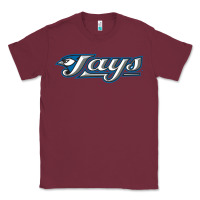 Burgundy The Jays Baseball Classic Tee - linhVisuals