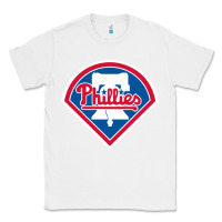 White The Phils Baseball Merch Classic Tee - linhVisuals