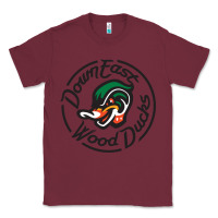 Burgundy Down East Wood Ducks Classic Tee - linhVisuals