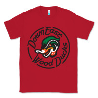 Red Down East Wood Ducks Classic Tee - linhVisuals
