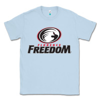 Dusty Blue Florence Freedom Classic Tee - linhVisuals