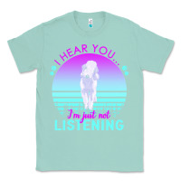 Seafoam bedlington terrier t  shirt i hear you i'm just not listening bedlingt Classic Tee - linhVisuals