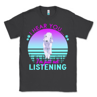 Smoke bedlington terrier t  shirt i hear you i'm just not listening bedlingt Classic Tee - linhVisuals