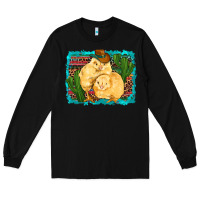 Black western cowboy chicks cactus coop animals  leopard serape turquoise Long Sleeve Tee - Artiststas