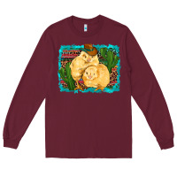 Burgundy western cowboy chicks cactus coop animals  leopard serape turquoise Long Sleeve Tee - Artiststas
