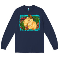 Navy western cowboy chicks cactus coop animals  leopard serape turquoise Long Sleeve Tee - Artiststas