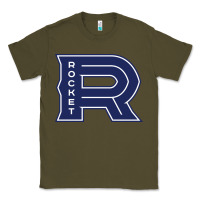 Army Green Laval Rocket Classic Tee - linhVisuals