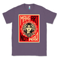 Lavender make art no war Classic Tee - linhVisuals