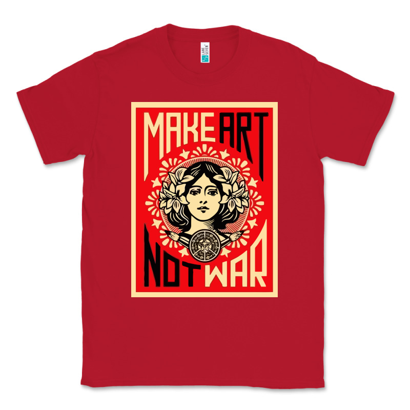 Make Art No War Classic Tee by linhVisuals | Teevron