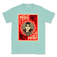 Seafoam make art no war Classic Tee - linhVisuals