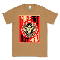 Toasted Coconut make art no war Classic Tee - linhVisuals