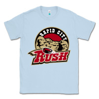 Dusty Blue Rapid City Rush Classic Tee - linhVisuals
