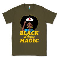 Army Green womens black history month nurse juneteenth medical afro african Classic Tee - linhVisuals