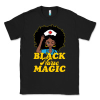 Black womens black history month nurse juneteenth medical afro african Classic Tee - linhVisuals