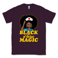 Plum womens black history month nurse juneteenth medical afro african Classic Tee - linhVisuals