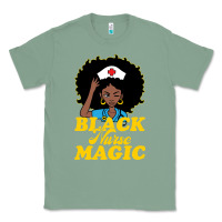 Sage womens black history month nurse juneteenth medical afro african Classic Tee - linhVisuals